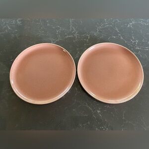 Russel Wright American Modern 10” Plates- 2- in Coral/Peach